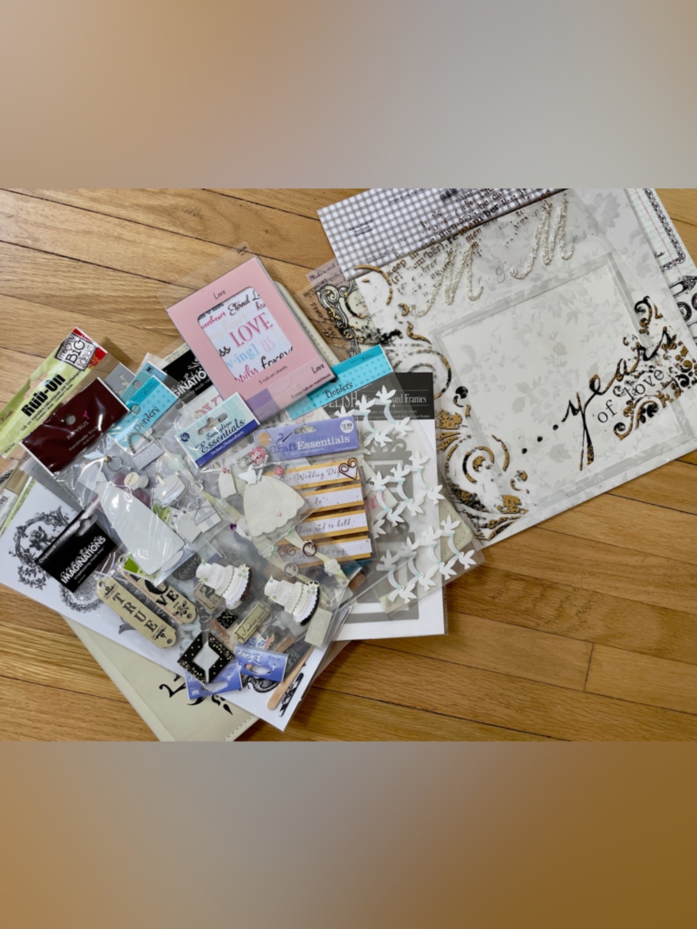 Wedding Scrapbook Supplies & Ephemera